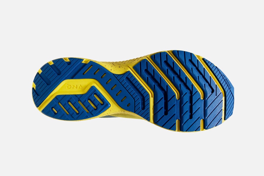 Brooks Israel Launch 8 Road Running Shoes Womens - Yellow/Blue - NWI-529740